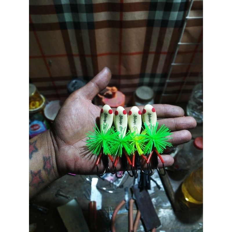 New Clasic lure Jump Frog Geol 4cm original kayu umpan casting gabus atau toman.