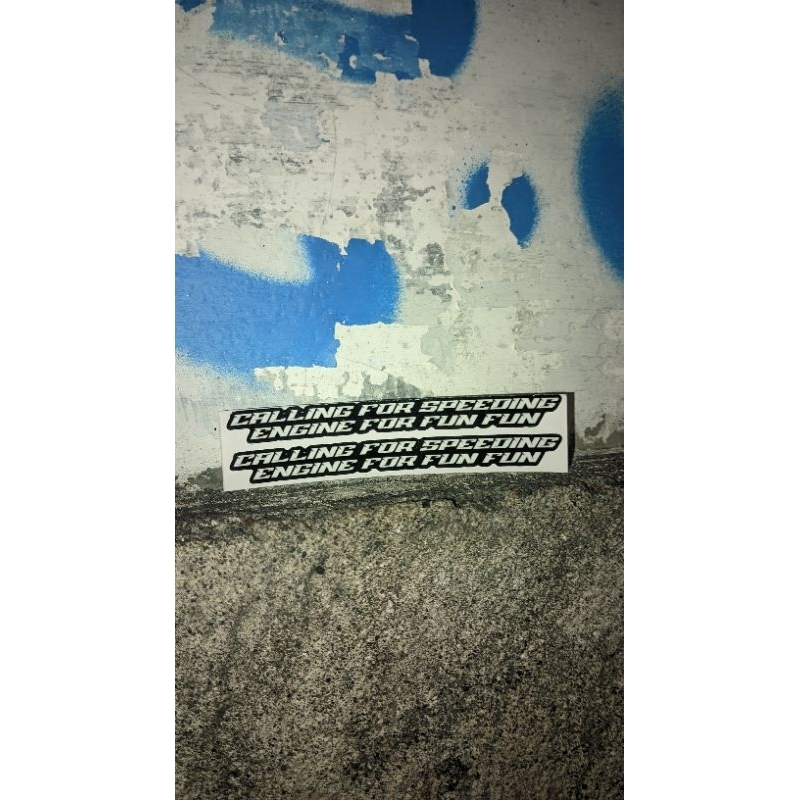 

stiker calling speeding