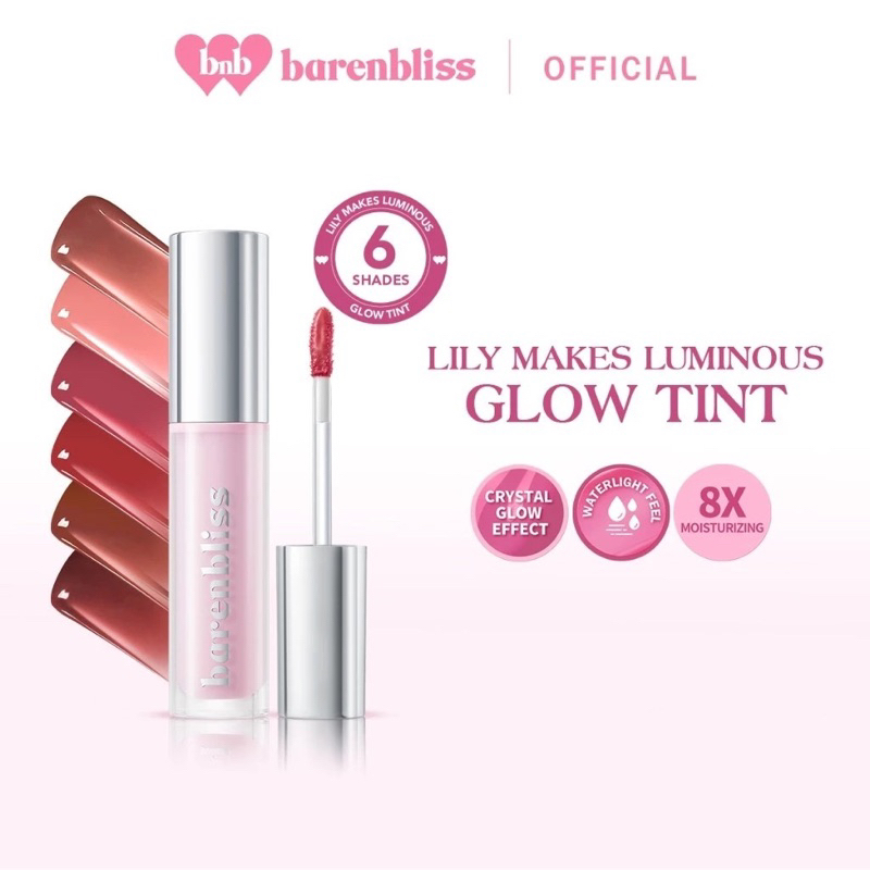 BNB Barenbliss Lily Makes Luminious Glow Tint | Lip Tint | Melembabkan | Glossy