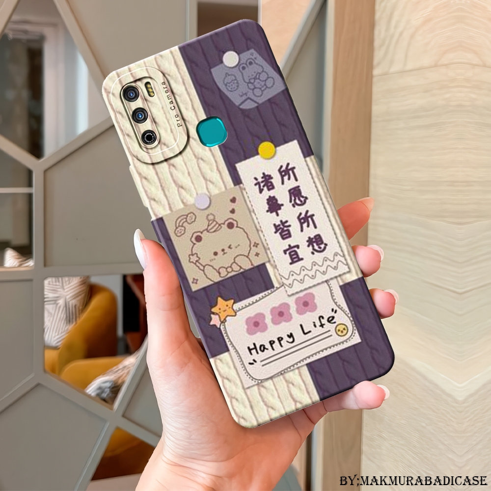 Softcase Infinix Hot 9 Play - Infinix Hot 9 Case Lentur - Aksesoris HP - Case Karakter Motif Terbaru