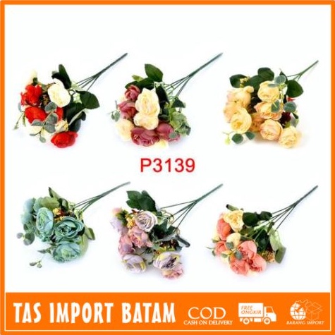 ShareNow TIB COD P3139  HARGA PERTANGKAI 1 KG BISA 28 PCS BUNGA BUKET  BUNGA DEKORASI TANAMAN ARTIFI