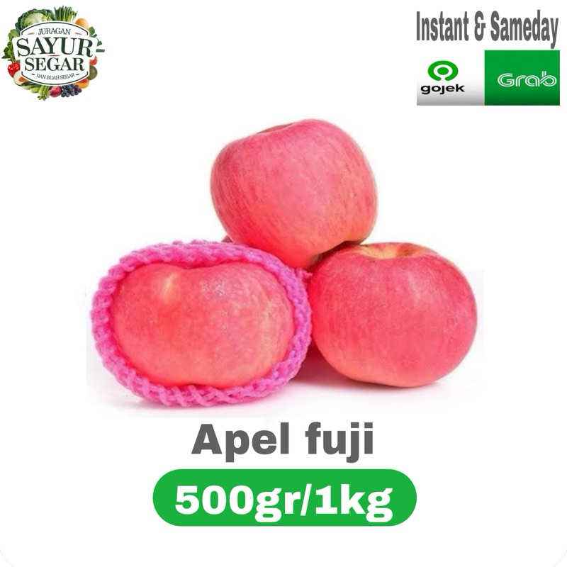 

BUAH APEL FUJI SEGAR murah 500gr/1kg