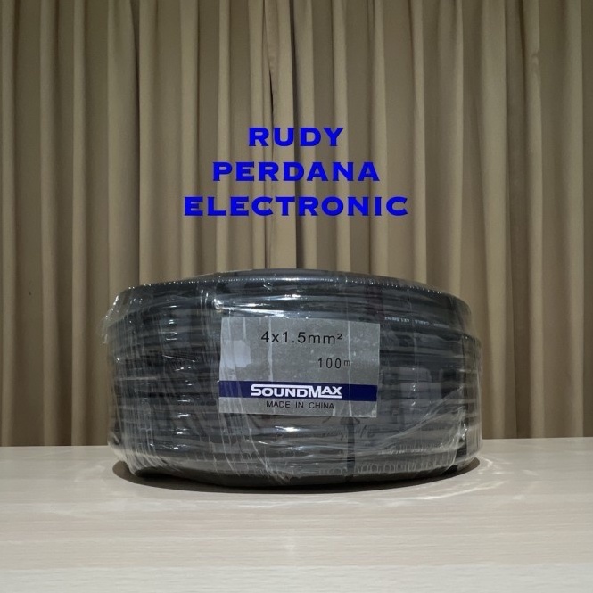 1 METER  KABEL AUDIO SPEAKER SOUND LISTRIK SERABUT ISI 4 15 MM SOUNDMAX 4x15