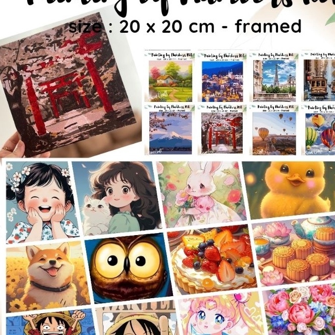 

Beli m diy paint by number kit jaka painting by numbers 2x2cm world series