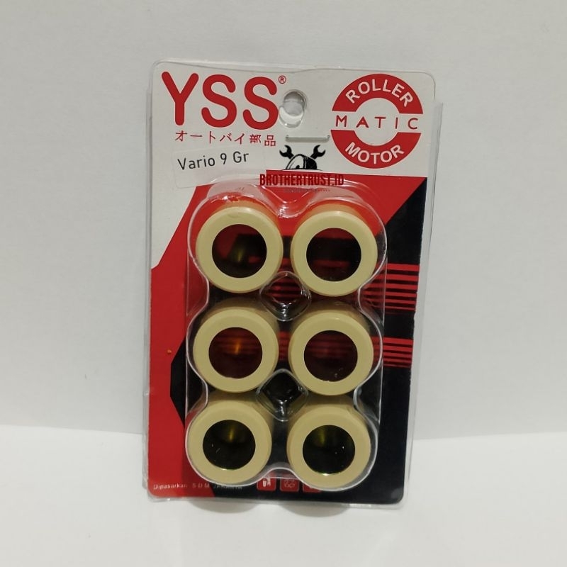 Roller Set Racing YSS 9 gram Beat Fi Vario 110 Scoopy Fi Beat Esp Vario Lama Vario Karbu Spacy Fi Ro