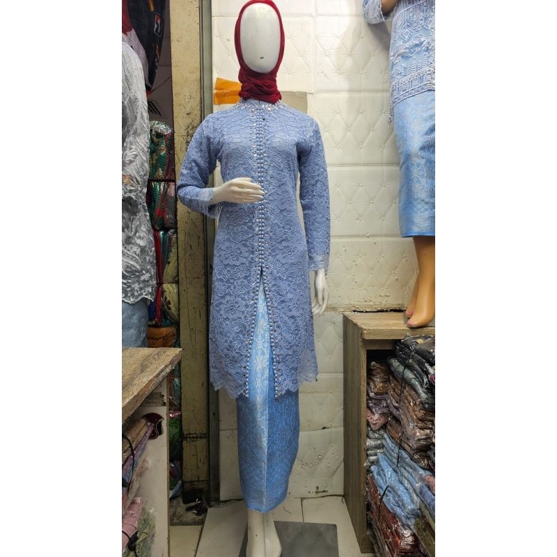 Kebaya Tunik Brokat MALIKA PAYET Kebaya Brokat Modern Kebaya Tunik Rok Songket