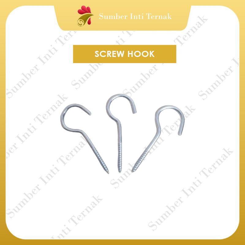 Sekrup Hook No. 12/ Paku Ulir Gantungan/ SCREW HOOK/ Hook Ulir