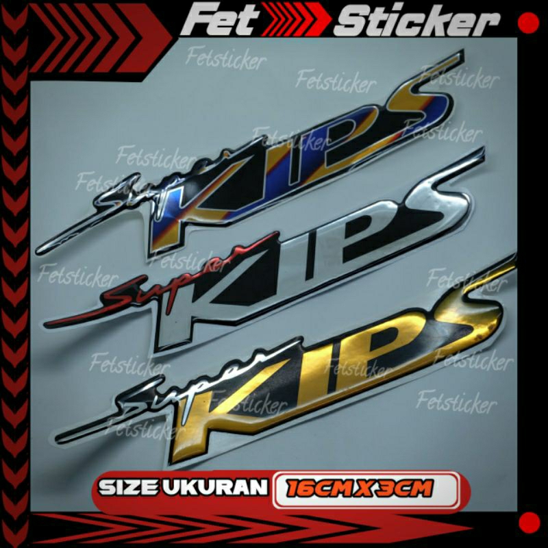 Emblem Timbul Super Kips Kawasaki Ninja / Emblem Super Kips Kawasaki Ninja SS Ninja R
