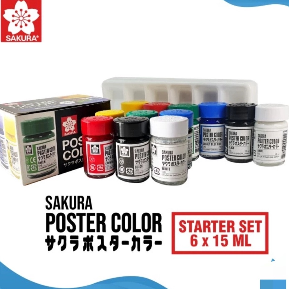 

KI3 sakura posters colors basic set 15 ml 6 warna