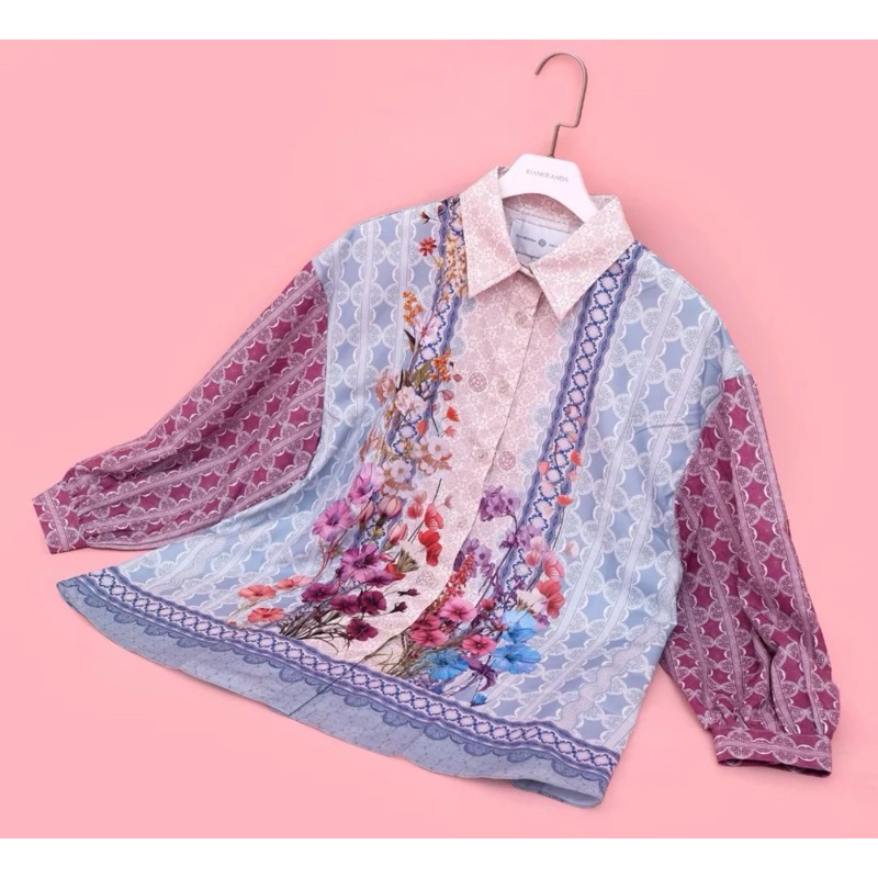 Cameo Top Atasan Wanita Riamiranda RM Ahila RM Artkea Blouse Kemeja Ria Miranda
