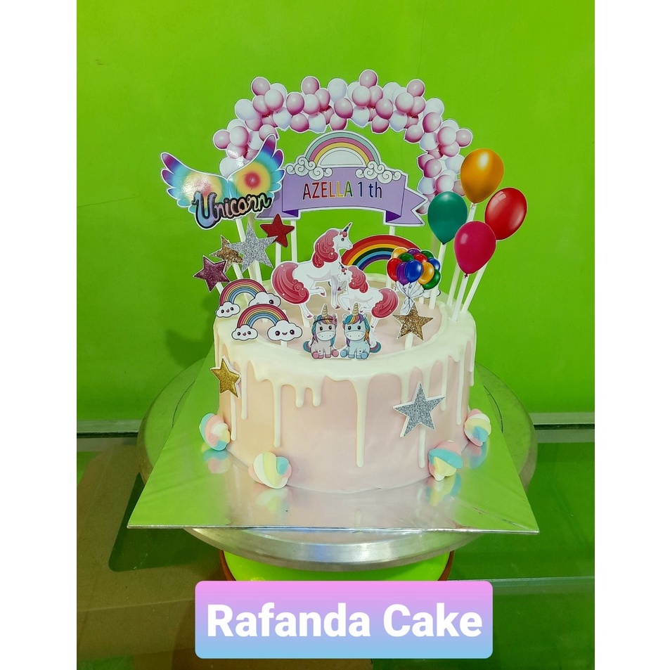 Update Stok  topper kue ulang tahun unicorn toper ultah