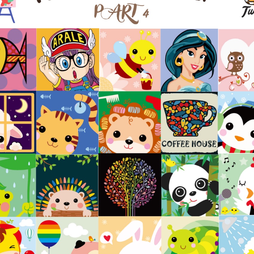 

Extra Baapaang Painting By Number Children Canvas Set Kanvas Lukis Anak PART 4