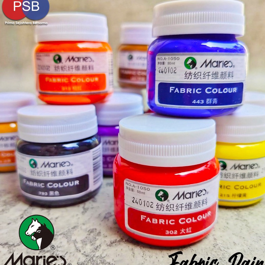 

HJ6 Maries Fabric Colour 5 ml Fabric Paint Cat Kain Maries 5 ml