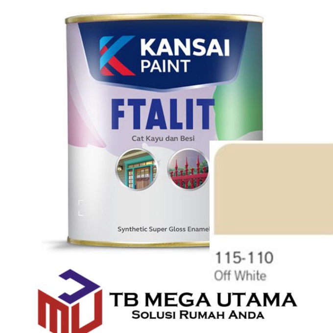 

Grosir Cat Ftalit 11 Off White 1 kg Kansai Paint Cat Kayu dan Besi