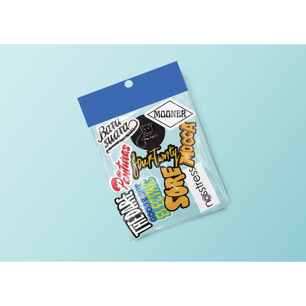 

Sticker Pack Aesthetic Band Lokal Indie isi 23pcs The Panturas Vol3