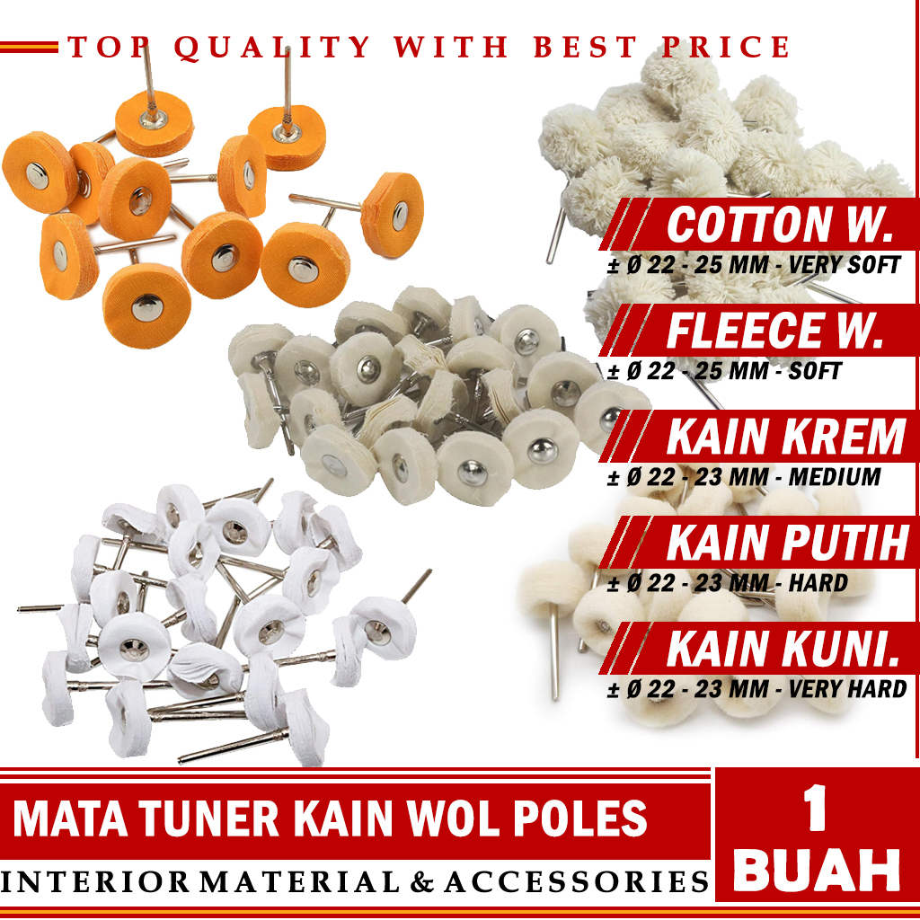 Mata Bor Kain Poles/Mini Drill Wol Poles/Mata Tuner Mini Grinder Kain Wol