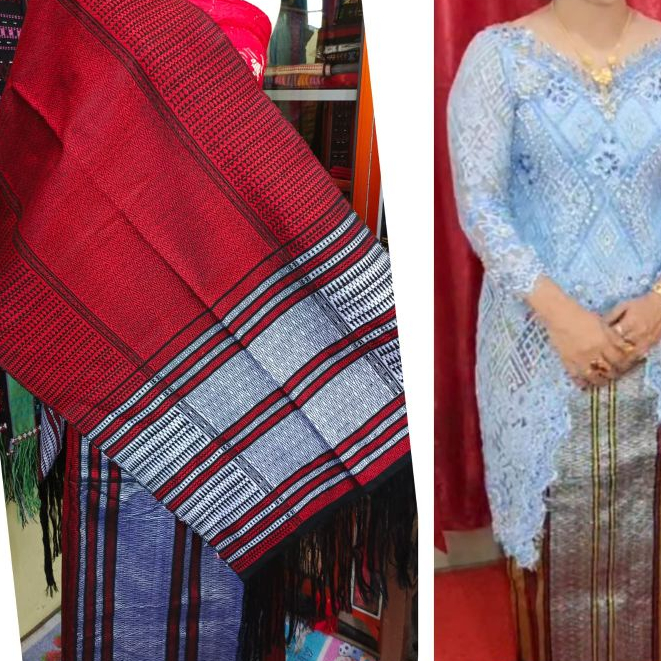 Songket iccor moror bersambung kain tenun