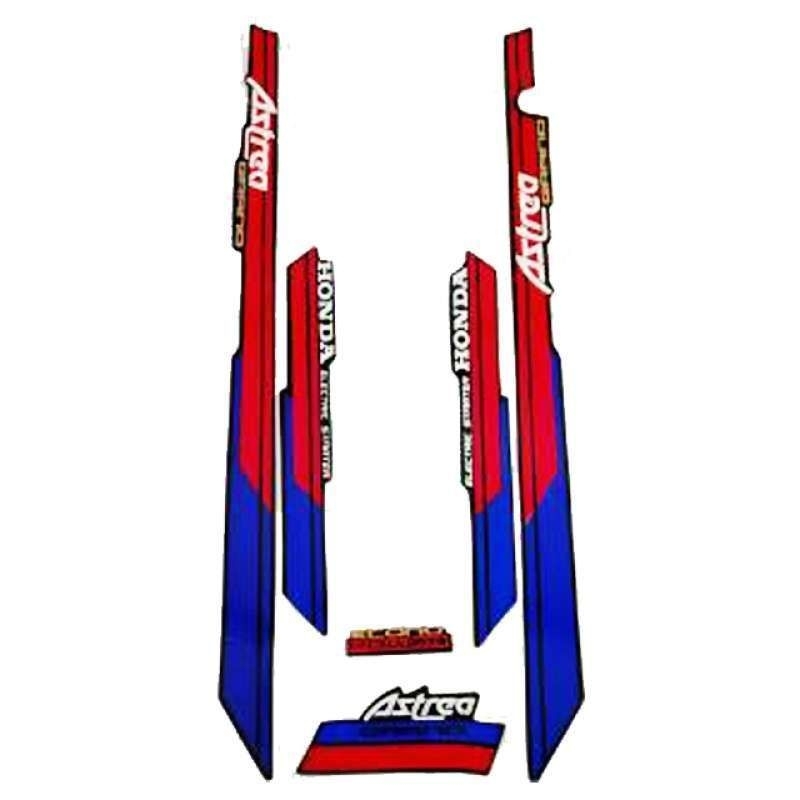 Striping stiker motor honda astrea grand standart tahun 1992-1996 lis body full set honda astrea gra