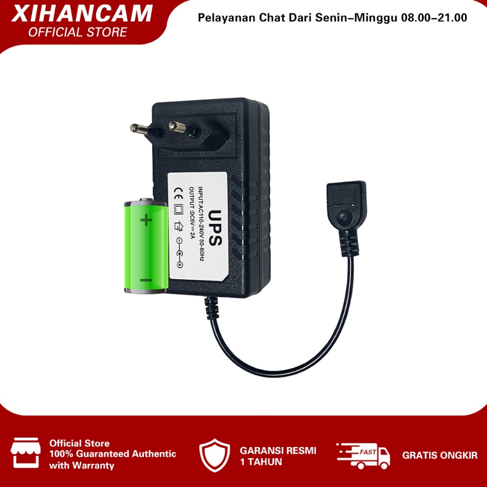XIHANCAM DEFLINK UPS Mini 5V 2A Adaptor CCTV USB Mini UPS Untuk Wifi CCTV Cadangan