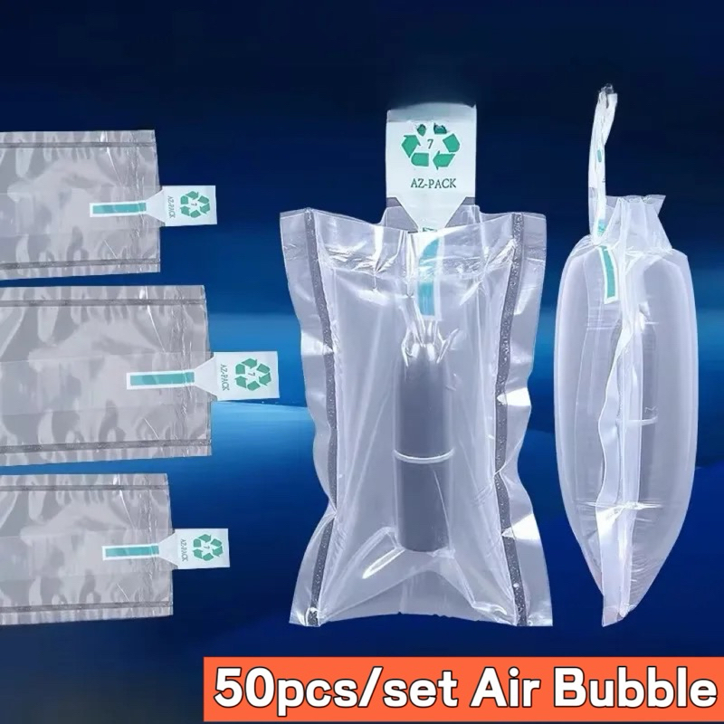 

50Pcs 10×20 15×25cm AIR BUBBLE - BAG IN BAG KANTONG UDARA inflateable pouch bag wrap double layer dua lapis tebal pouch angin air inflatable kantong udara