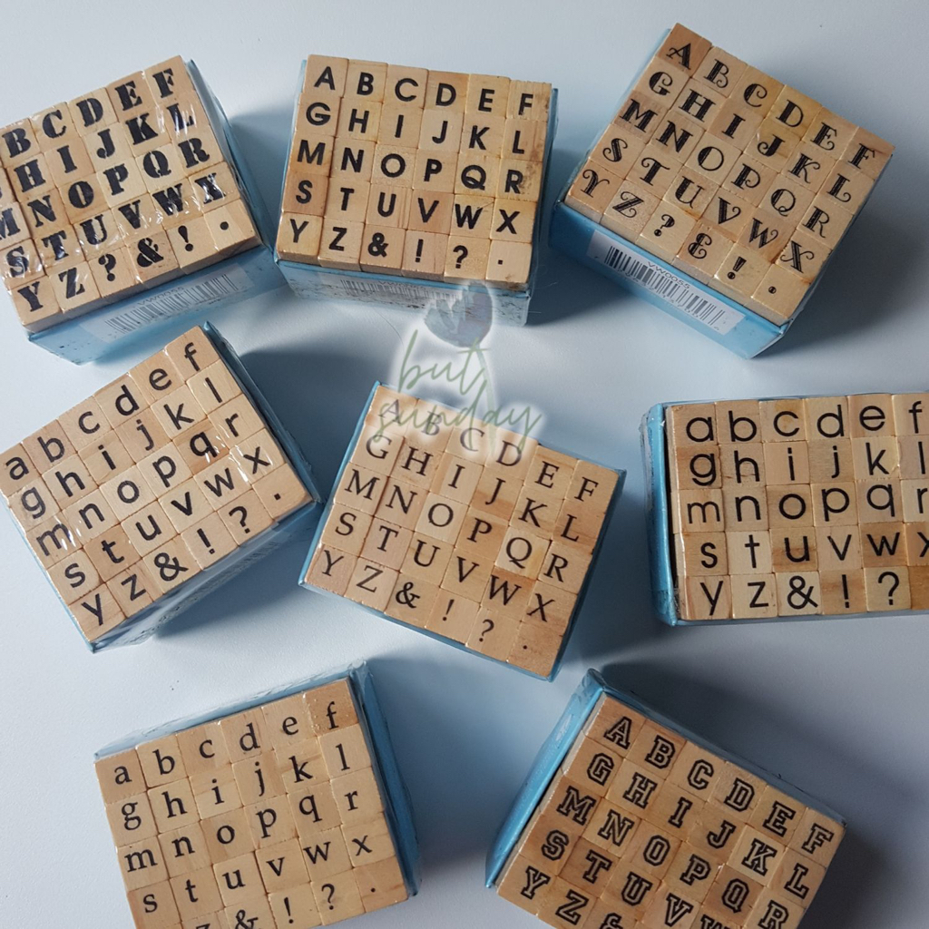 

Alphabet Stamp Stempel VIntage Retro Set Mini 30pcs Journal | Bullet Journal | scrabook