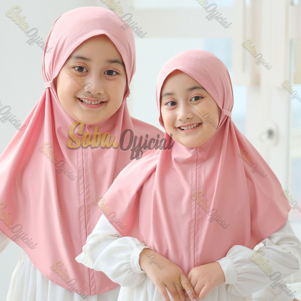 SOBAA HIJAB - Jilbab Bergo Tali Maryam Anak-Remaja Jersey Premium Umur 6-12 Tahun