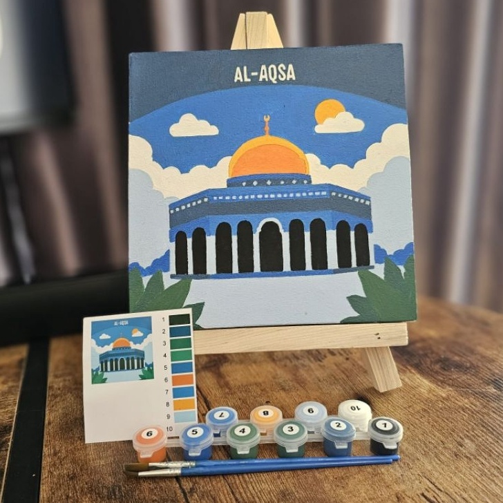 

FG2 Paint By Number Kit 2x2cm Dan 2x3cm Kanvas Lukis Cat Lukis Kanvas Gambar