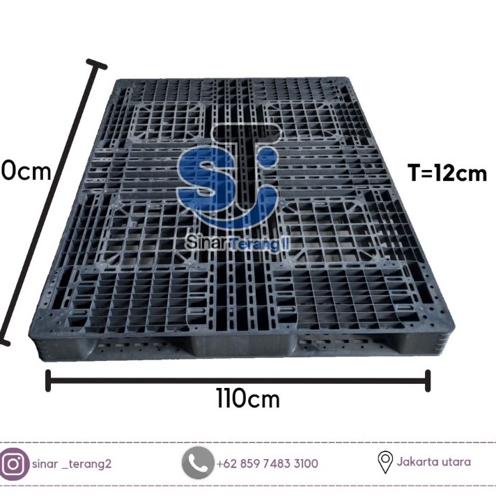 

FG2 PALET PLASTIK BEKAS 14X11X12CM PALET TATAKAN BARANG KARDUSBERASAIR MINERAL DLL