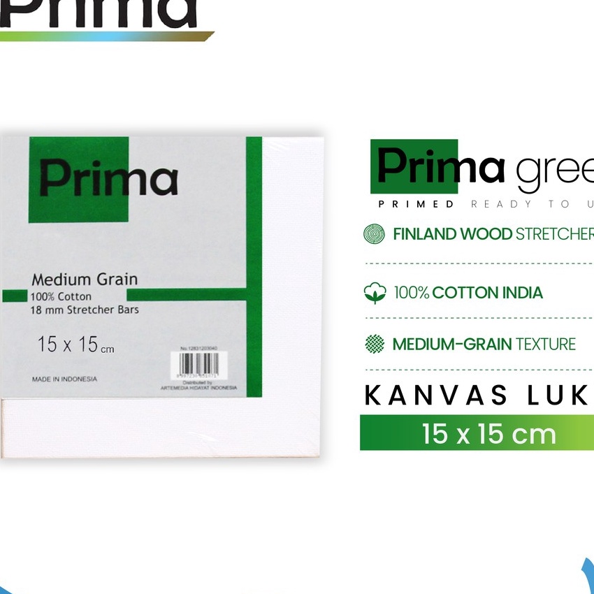 

HJ6 BUY 4 Get Disc 25 Prima Green 15x15cm Cotton Canvas