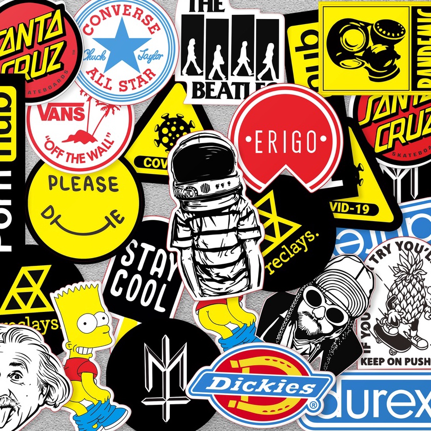

KI3 Stiker Sticker Pack SKATEBOARD logo brand untuk laptop case tumbler stiker laptop