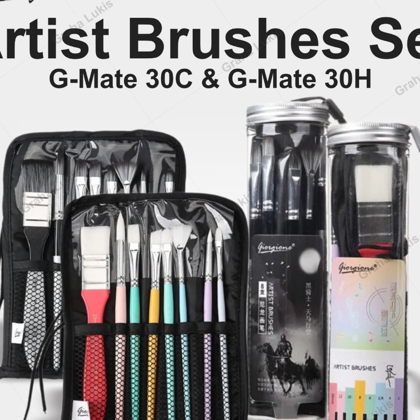

FG2 Giorgione Artist Brushes Set GMate 3C GMate 3H Kuas Set