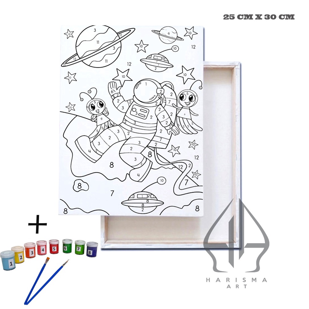 

Kanvas Sketsa 25x3 cm Paint By Number Kit Melukis dengan Nomor ART GJ6
