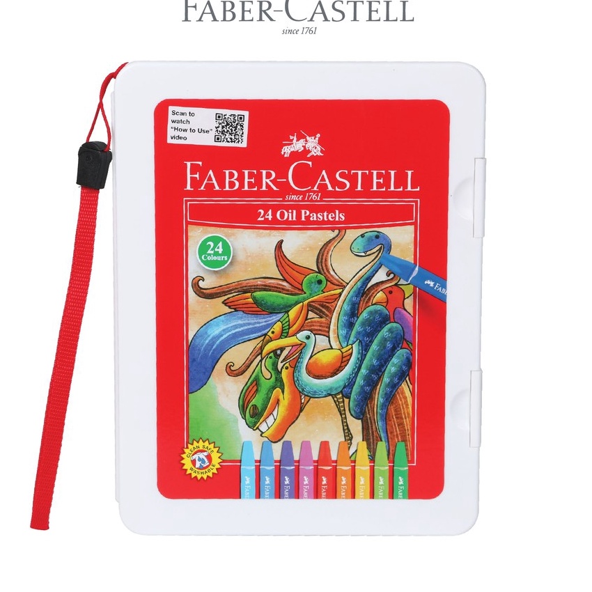 

HJ6 FaberCastell Krayon Minyak Hexagonal Oil Pastel set 24