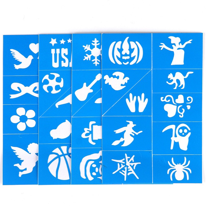 

Terbatas Face Painting 32 template makeup Art Supplies