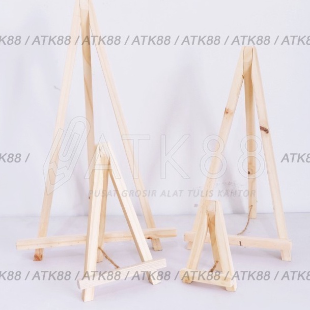 

Terbatas Easel Kanvas Premium Halus 25 x 15 cm Stand Sandaran Kayu Pura