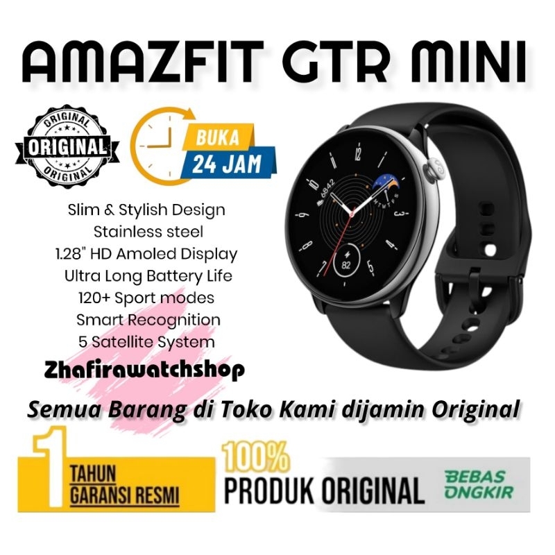 amazfit gtr mini smartwatch garansi resmi