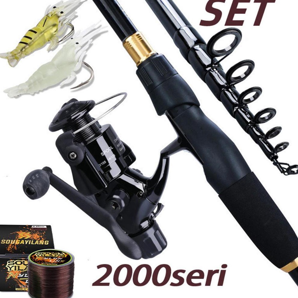 Pusat Original Sougayilang pancing set joran pancing 1824m 521GR reel pancing Memancing laut pancing