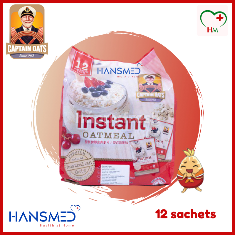 

Captain Oats Oatmeal Instant Oat isi 12 sachet
