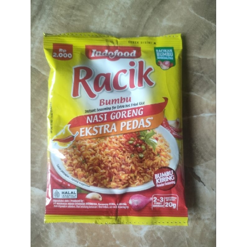 

Bumbu RACIK nasi goreng ekstra pedas 20g