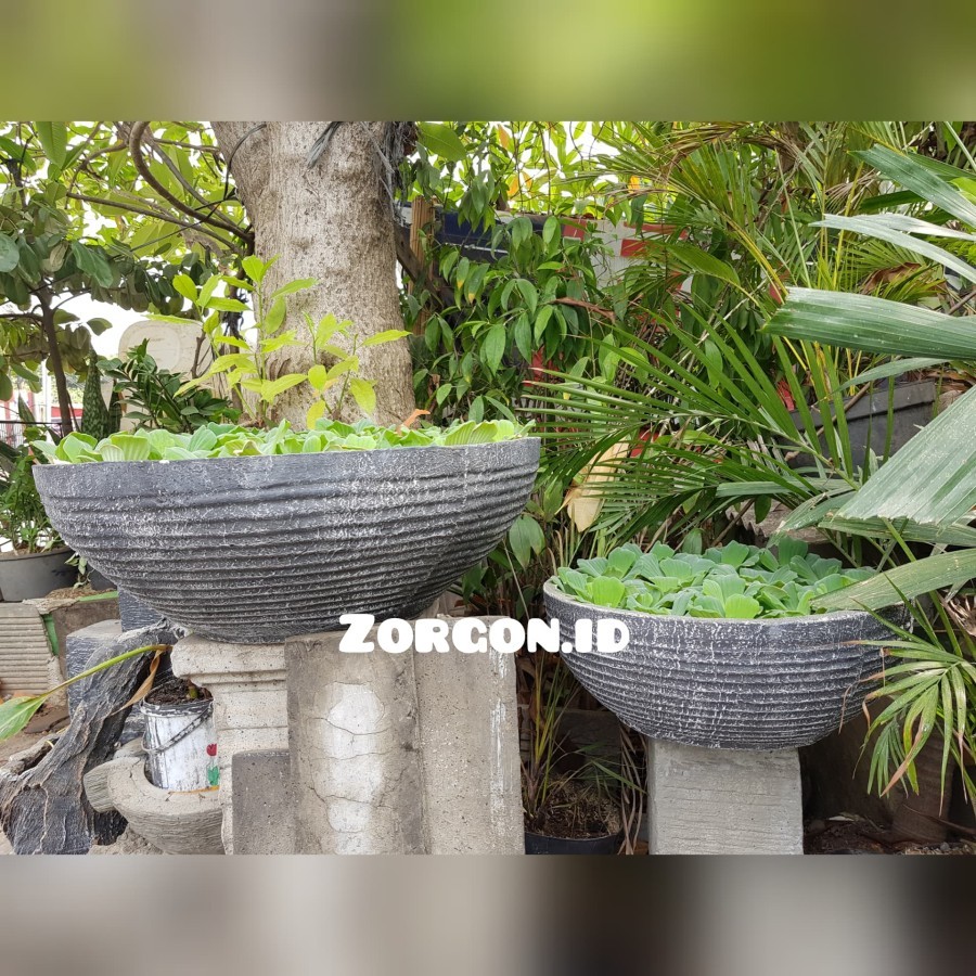 Pot Teratai / Pot Minimalis / Pilar Tanaman Air Uk. Besar Lbr 50 Cm