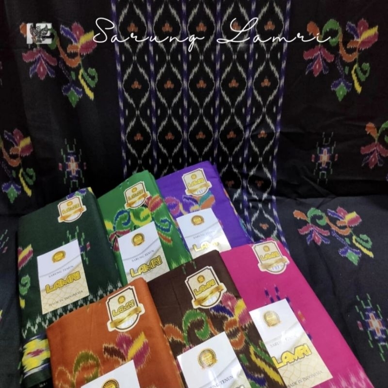 sarung pria lamri 210 motif lamiri kembang mst bahan katun premium