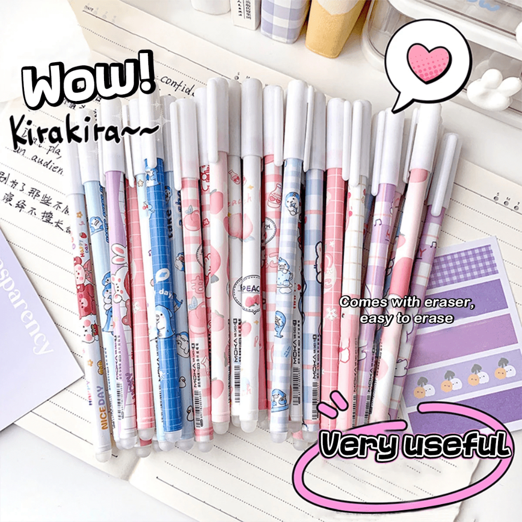 

Erasable Pen / Pulpen Bisa Dihapus / Bolpoint Gel / Pena Lucu Karakter / Pulpen Tinta Gel