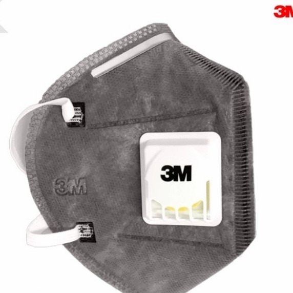 Masker 9542V 3M Disposable Black Carbon Mask Anti-particulate Respirator KN95
