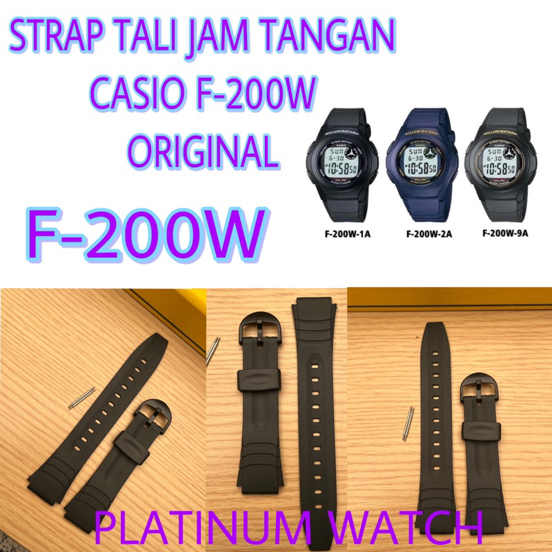 STRAP / Tali CASIO F-200W F 200W F 200 Casio Original