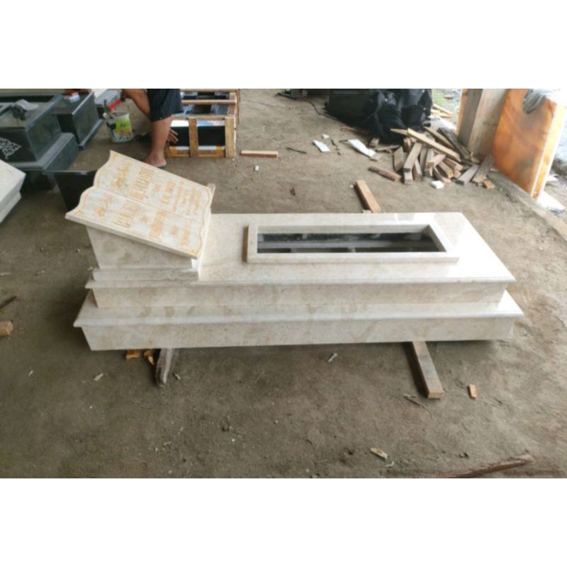 Kijing Marmer Trap 2 Nisan Marmer Kotak Body Makam Marmer Maesan Makam Marmer Murah Kijing Marmer Be