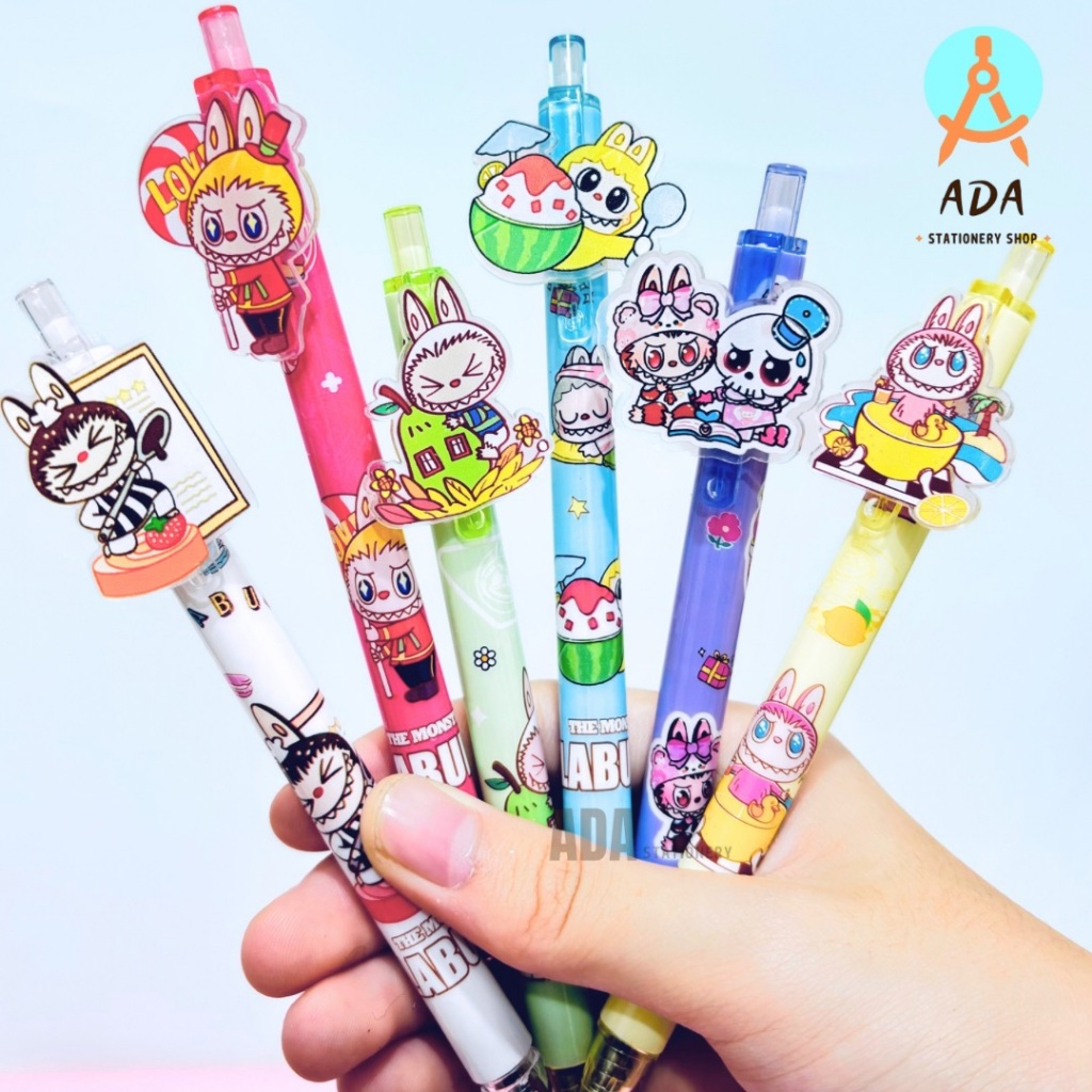 

(2 pcs & 6 pcs )PEN CLICK LABUBU 80063/ PEN CETEK LABUBU/PEN VIRAL