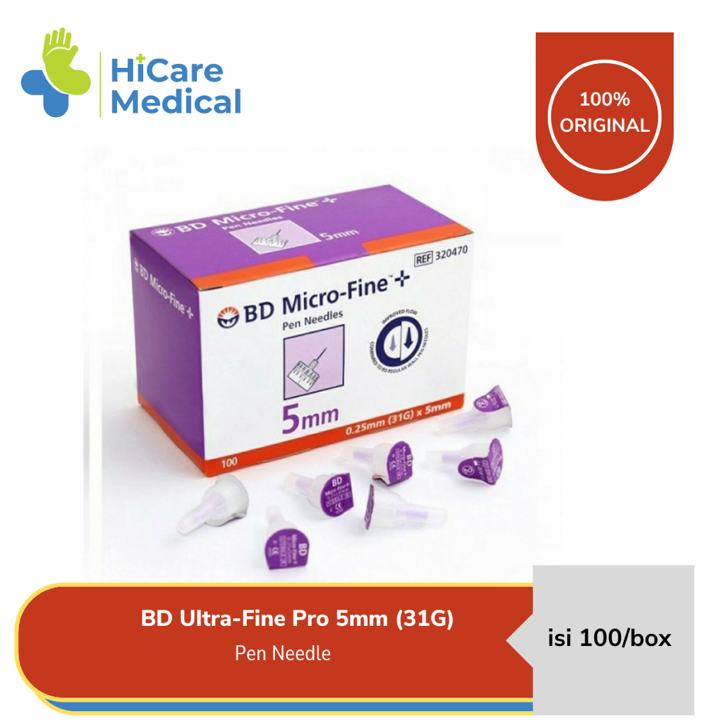 Jarum Insulin BD Microfine 31G x 5MM ( Harga Per Box isi 100Pcs)