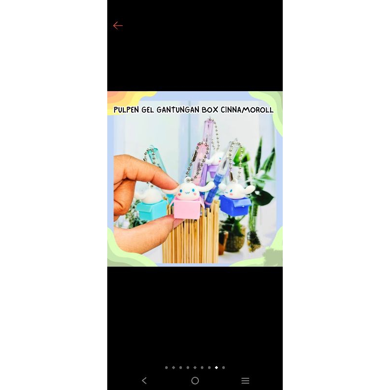 

VM Pulpen Gel Gantungan Box Cinnamoroll Premium / Cinnamoroll Gel Pen