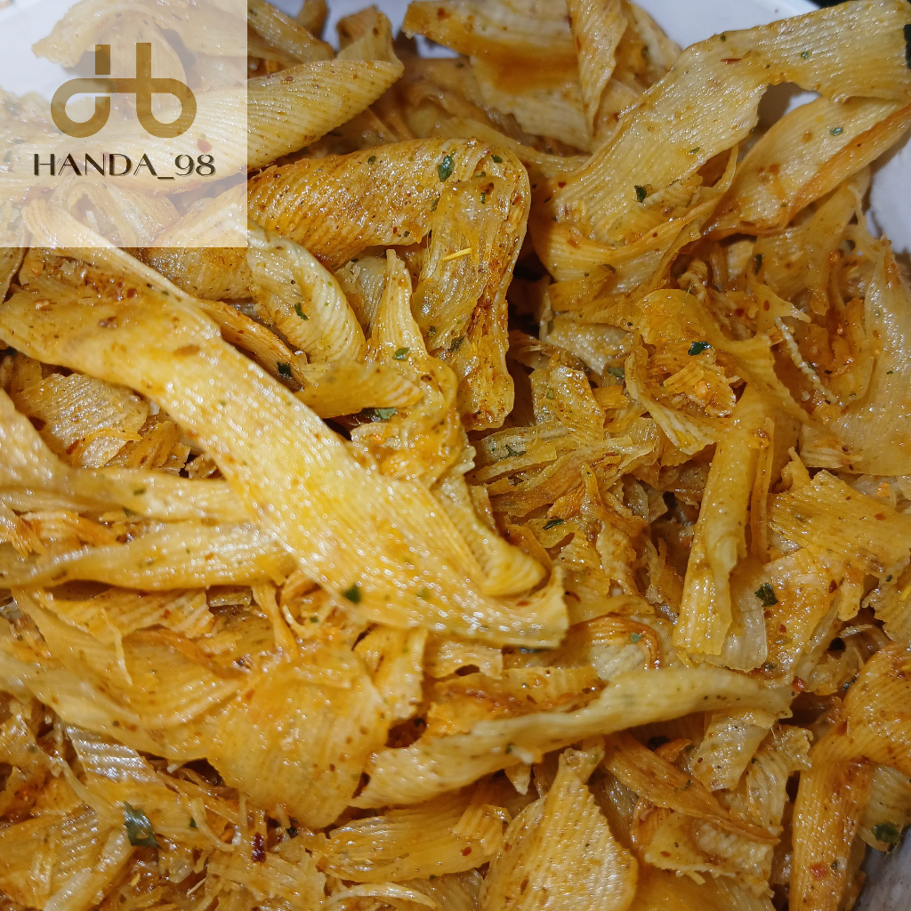 

Keripik kiting pedas daun jeruk/kripik Brekele rasa pedas daun jeruk
