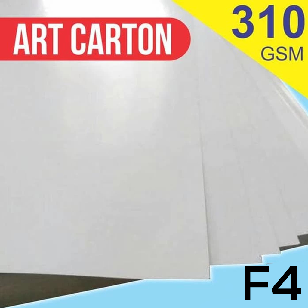 

Kertas Art Carton/Art Paper 310 Gsm / Karton Glossy Uk F4/Folio 20 & 50 lembar
